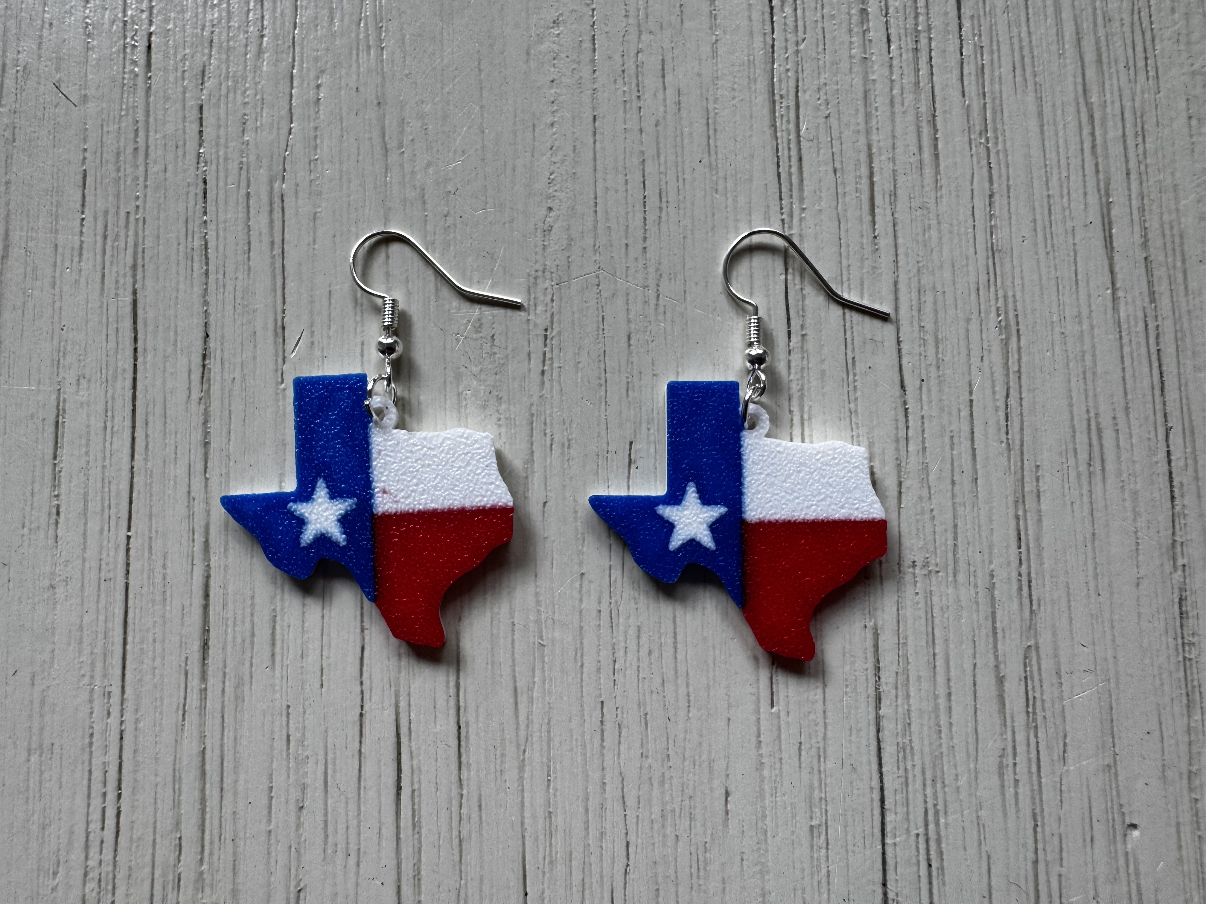 Texas Flag Earrings