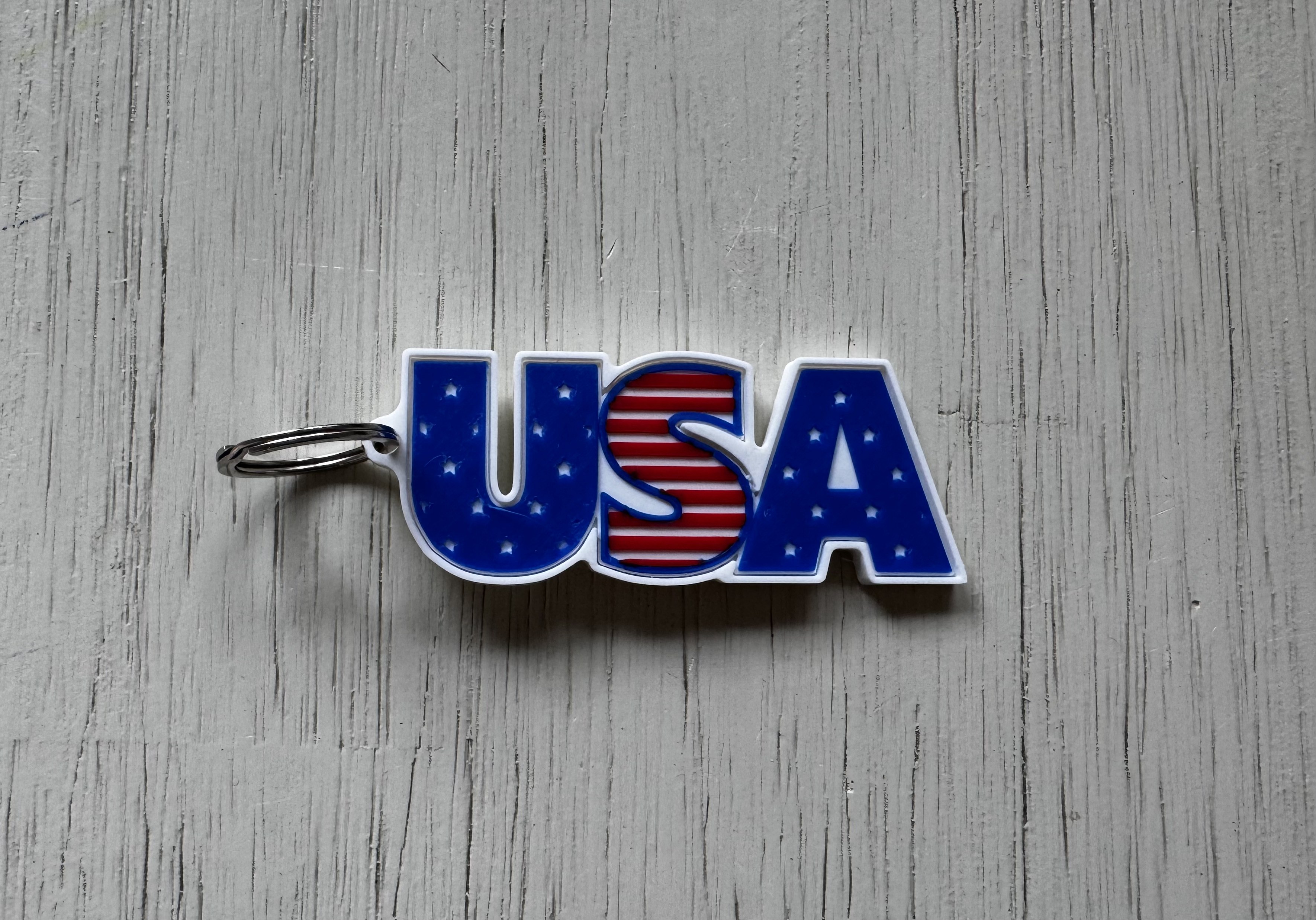 USA Flag Keychain